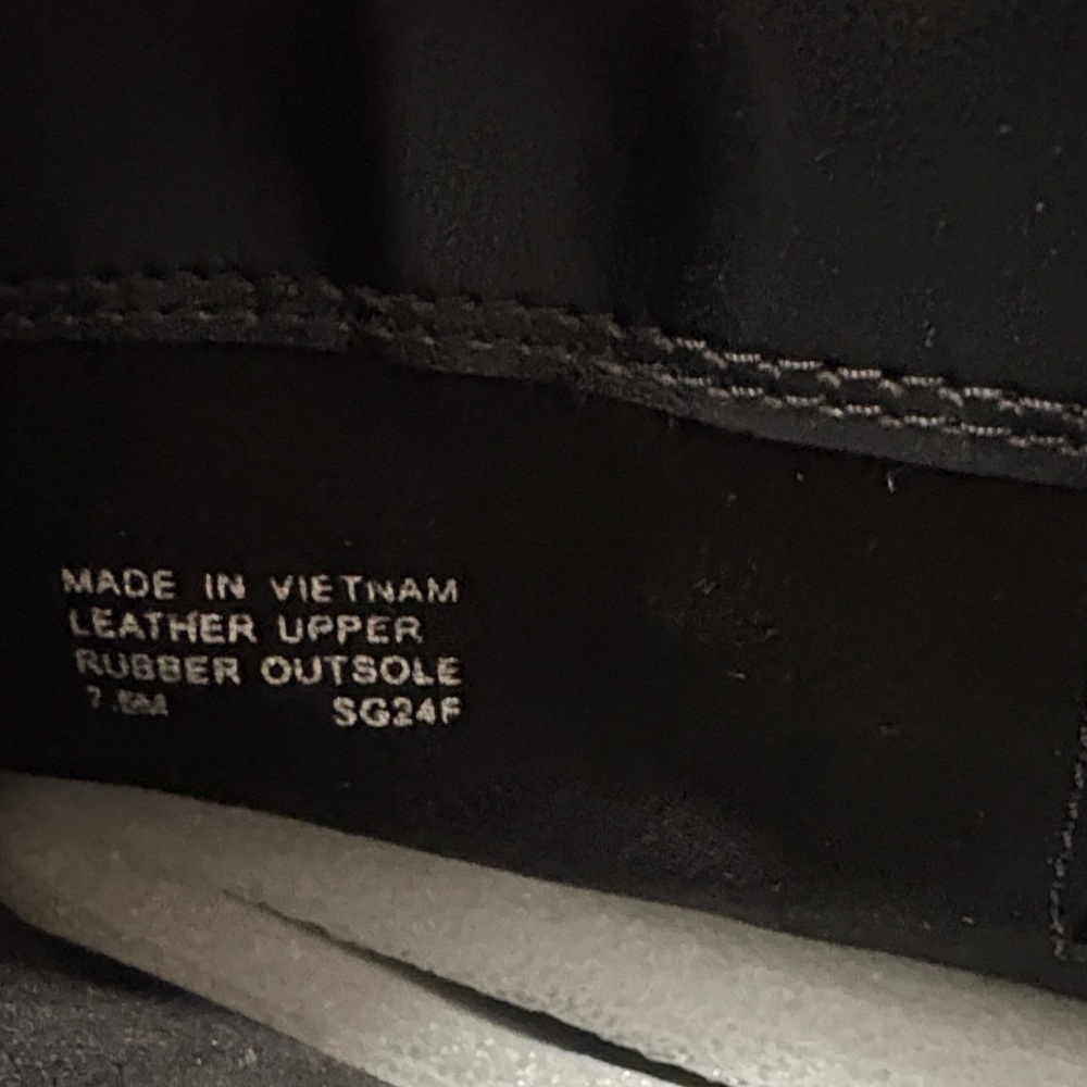 Michael Kors Black Leather Combat Boots - Picture 10 of 13